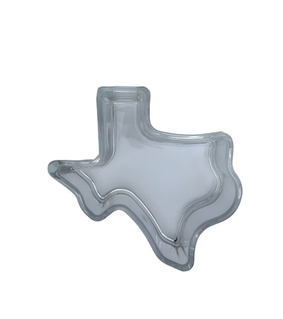 NEW!  Exclusive Texas Shaped Glass Candy Dish
