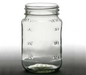 Square Mason Jar 16 oz.